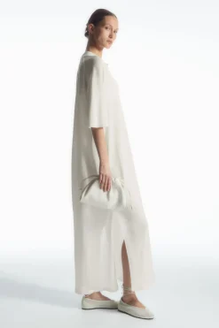 Best COS POLO MAXI DRESS WHITE