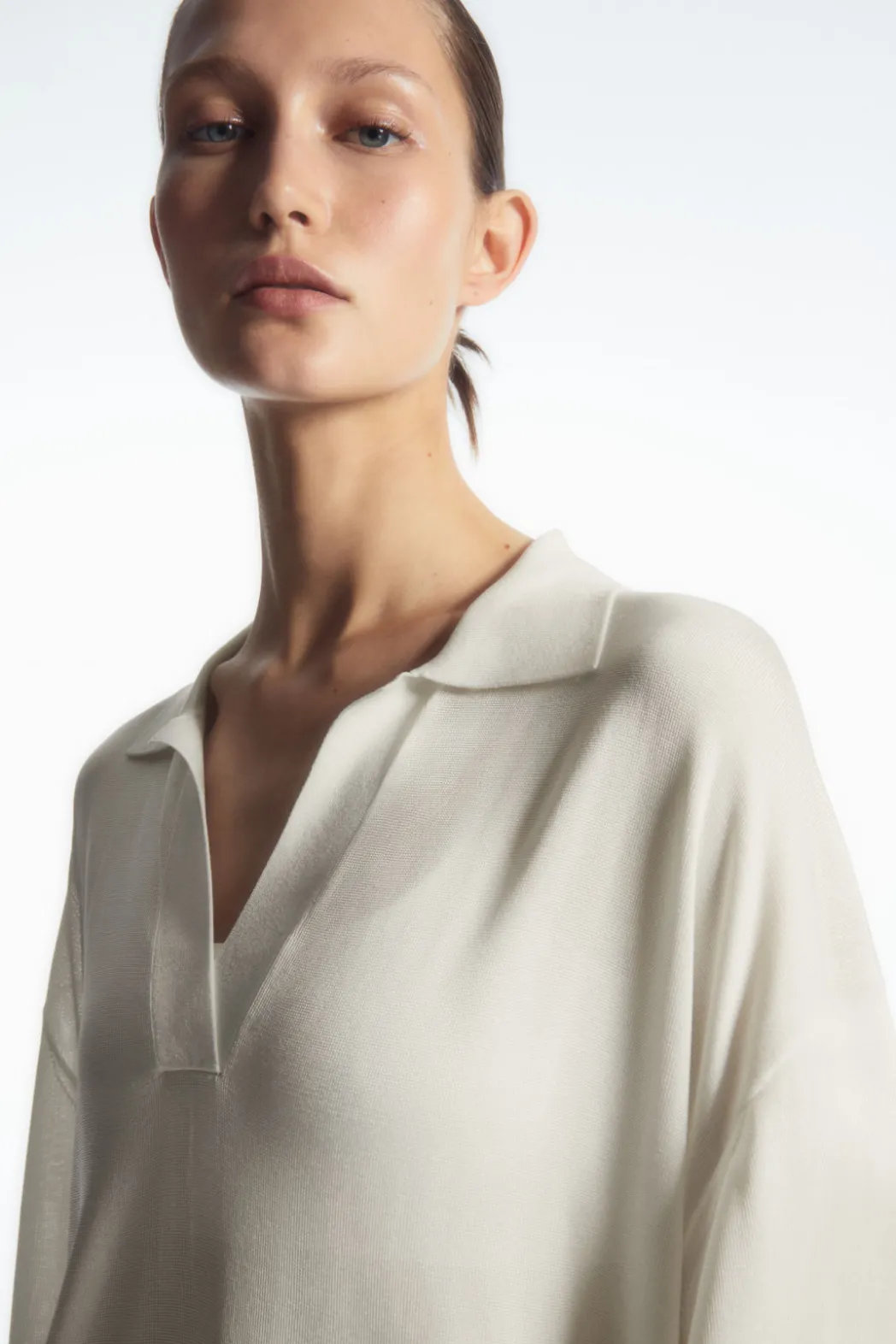 Best COS POLO MAXI DRESS WHITE