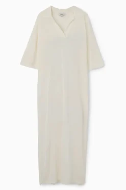 Best COS POLO MAXI DRESS WHITE