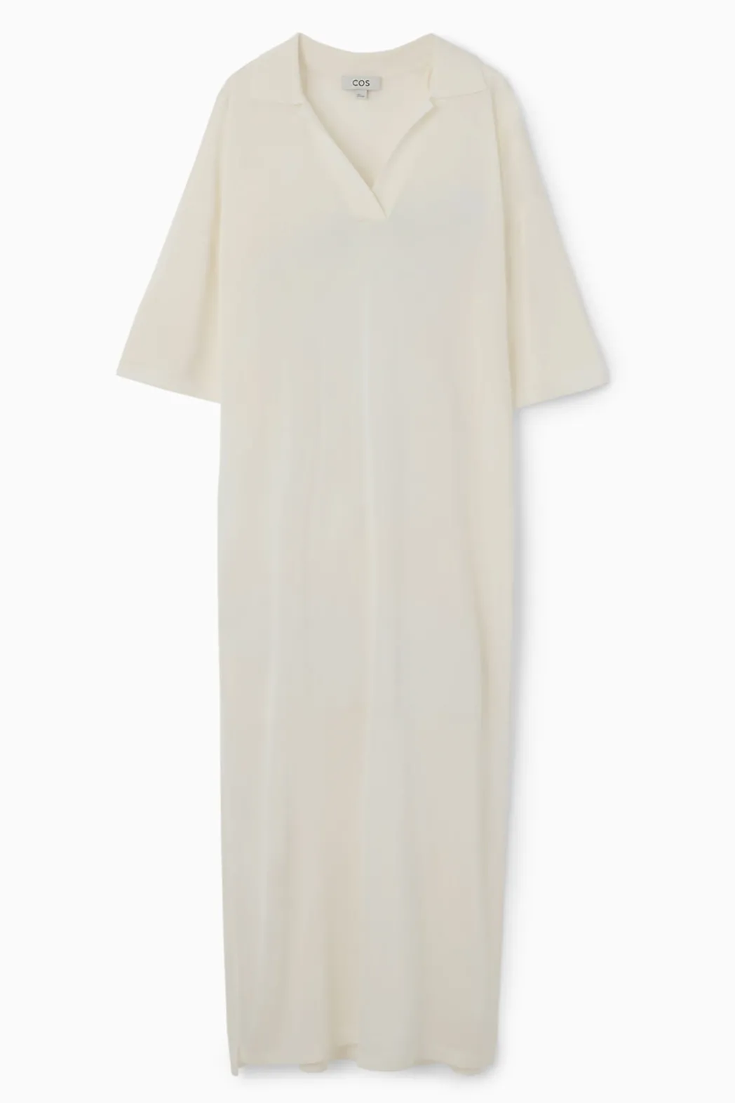 Best COS POLO MAXI DRESS WHITE