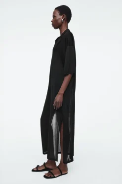 New COS POLO MAXI DRESS BLACK