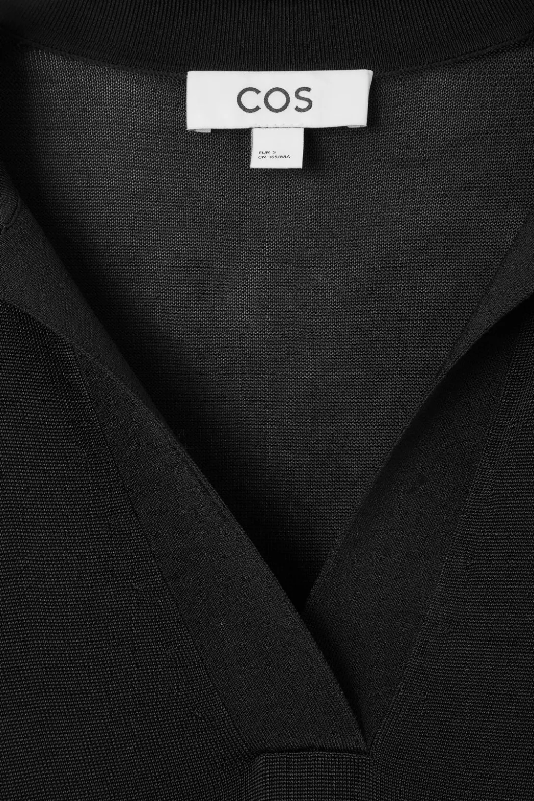 New COS POLO MAXI DRESS BLACK