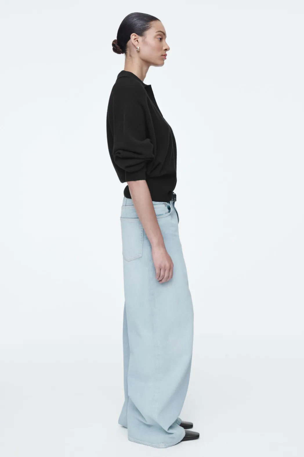 Best COS POOL WIDE-LEG JEANS LIGHT BLUE