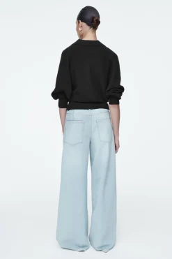 Best COS POOL WIDE-LEG JEANS LIGHT BLUE