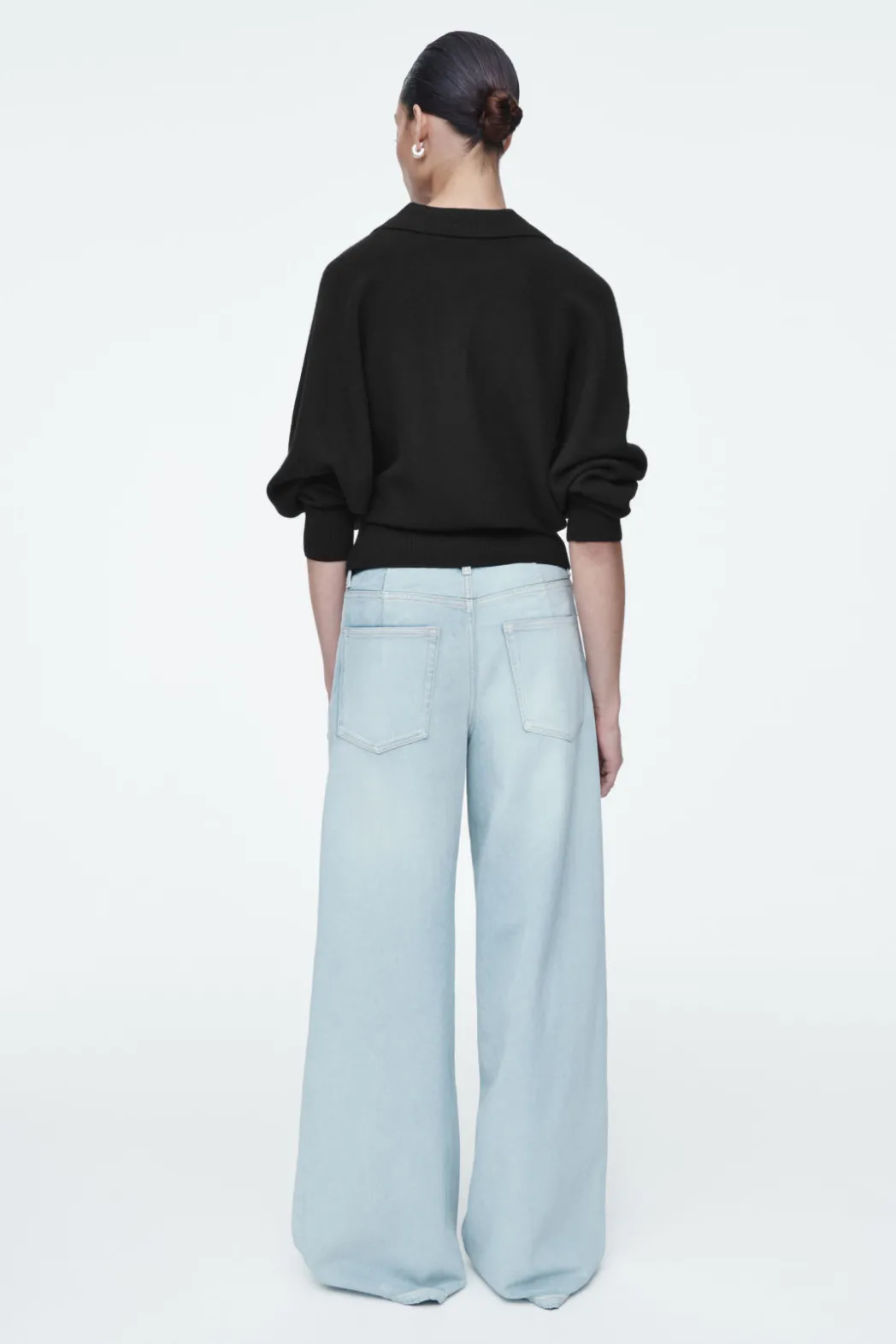 Best COS POOL WIDE-LEG JEANS LIGHT BLUE