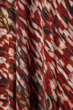 Hot COS PRINTED SEMI-SHEER KNITTED MAXI DRESS MULTICOLORED
