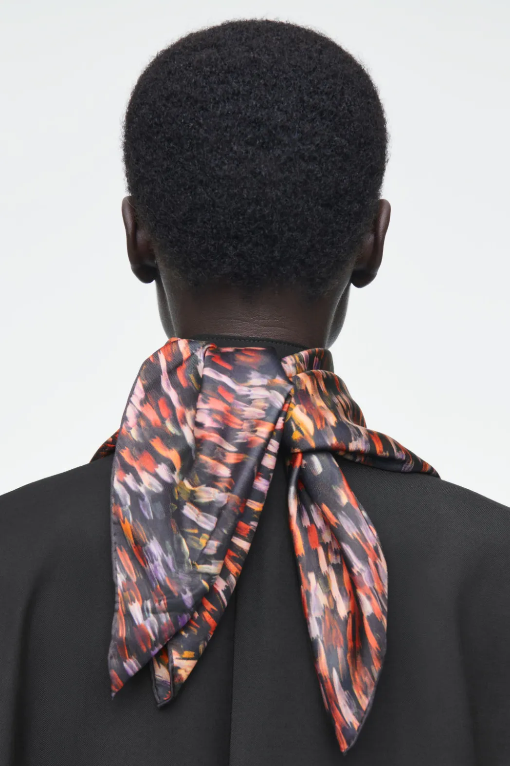 Outlet COS PRINTED SILK SCARF MULTICOLORED