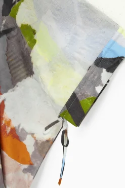 Best COS PRINTED TIE-DETAIL KAFTAN MULTICOLORED