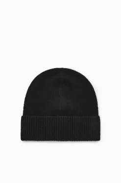 Best COS PURE CASHMERE BEANIE BLACK