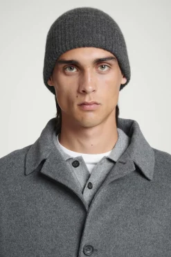 Online COS PURE CASHMERE BEANIE CHARCOAL