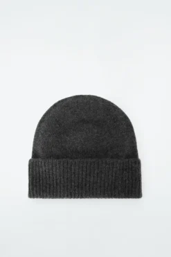 Online COS PURE CASHMERE BEANIE CHARCOAL