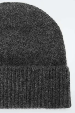 Online COS PURE CASHMERE BEANIE CHARCOAL