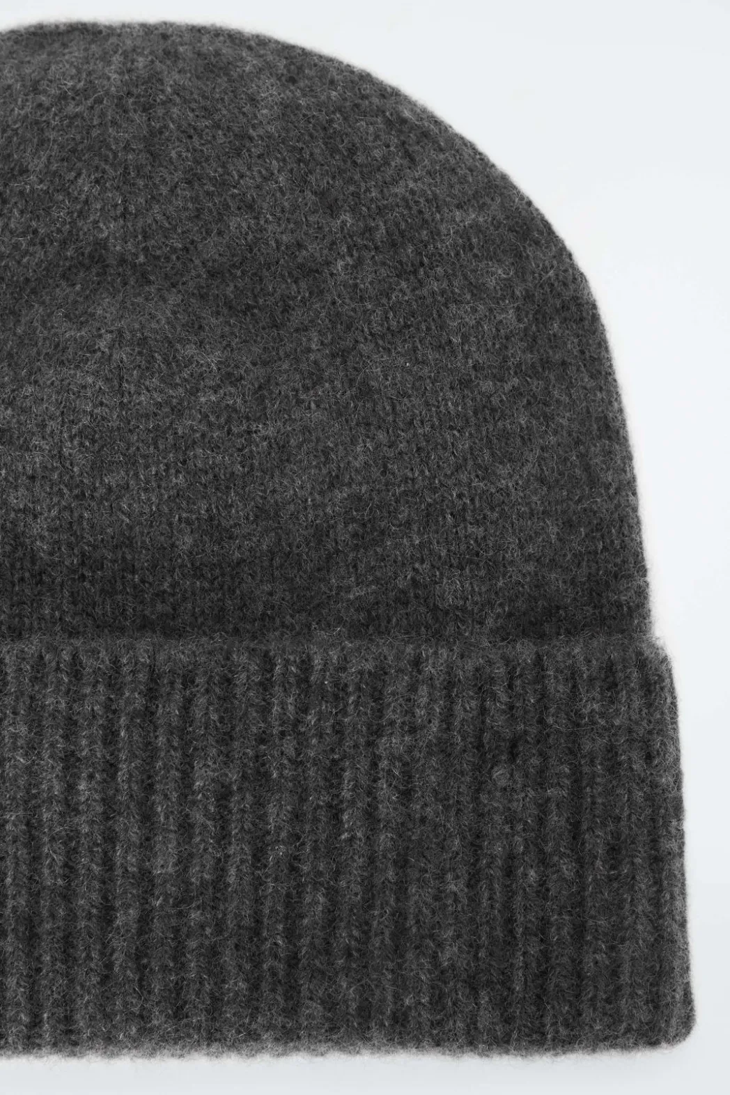 Online COS PURE CASHMERE BEANIE CHARCOAL