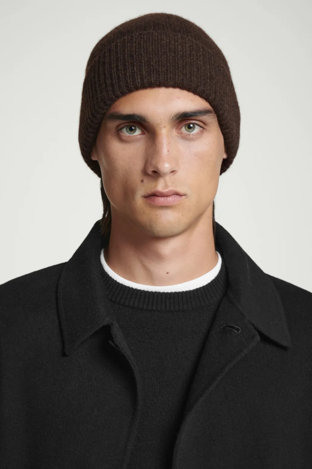 Hot COS PURE CASHMERE BEANIE DARK BROWN