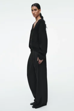 New COS PURE CASHMERE CARDIGAN BLACK