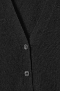 New COS PURE CASHMERE CARDIGAN BLACK