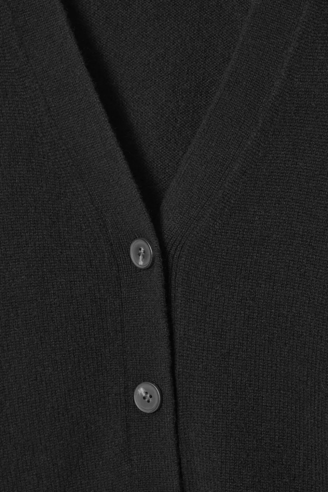 New COS PURE CASHMERE CARDIGAN BLACK