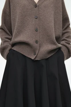 Outlet COS PURE CASHMERE CARDIGAN BROWN