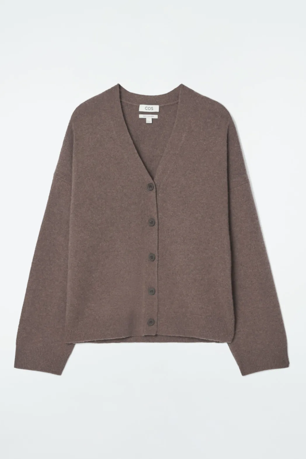 Outlet COS PURE CASHMERE CARDIGAN BROWN