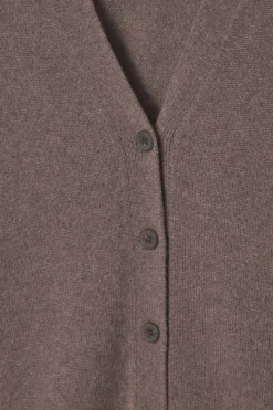 Outlet COS PURE CASHMERE CARDIGAN BROWN
