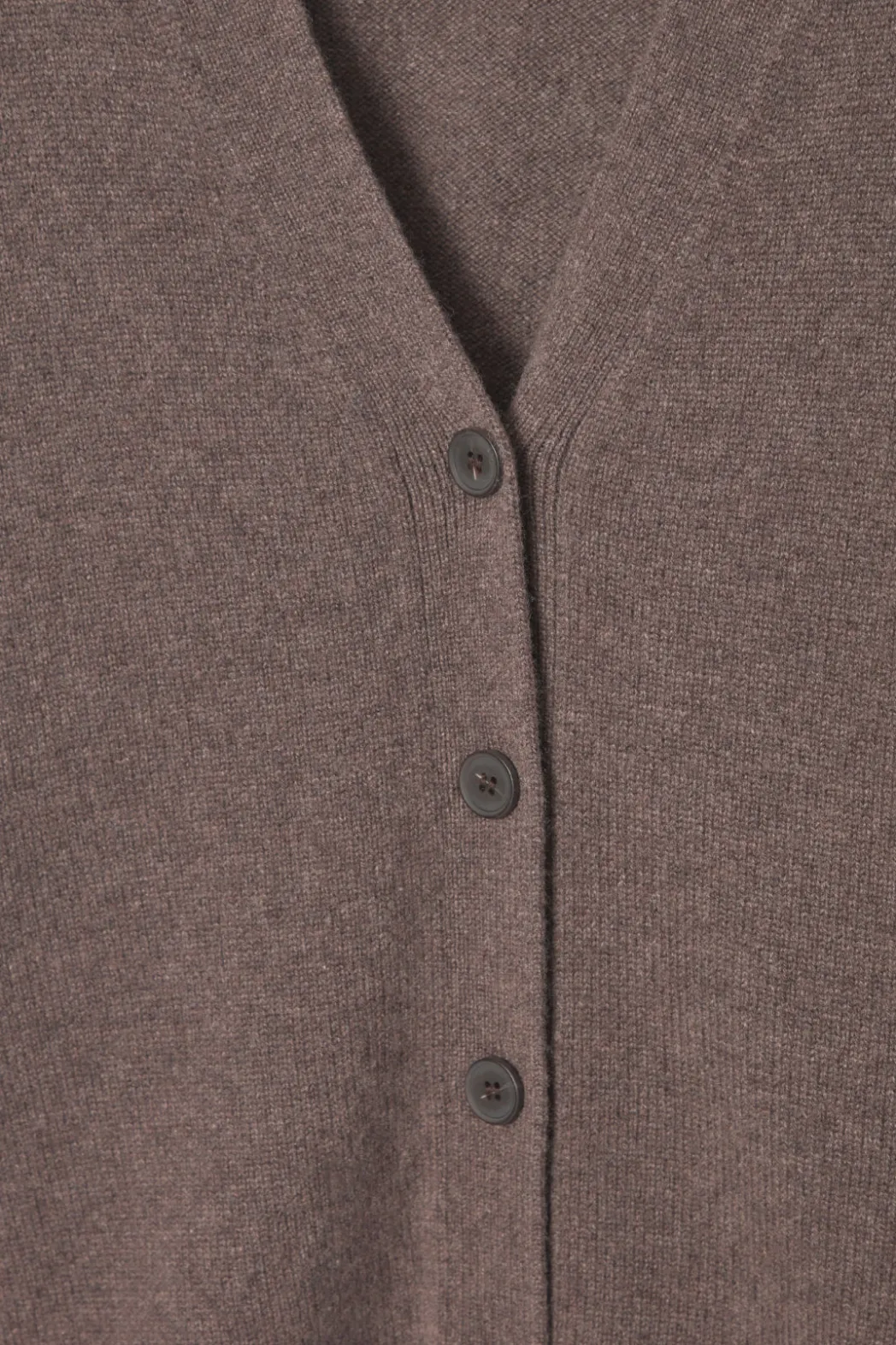 Outlet COS PURE CASHMERE CARDIGAN BROWN