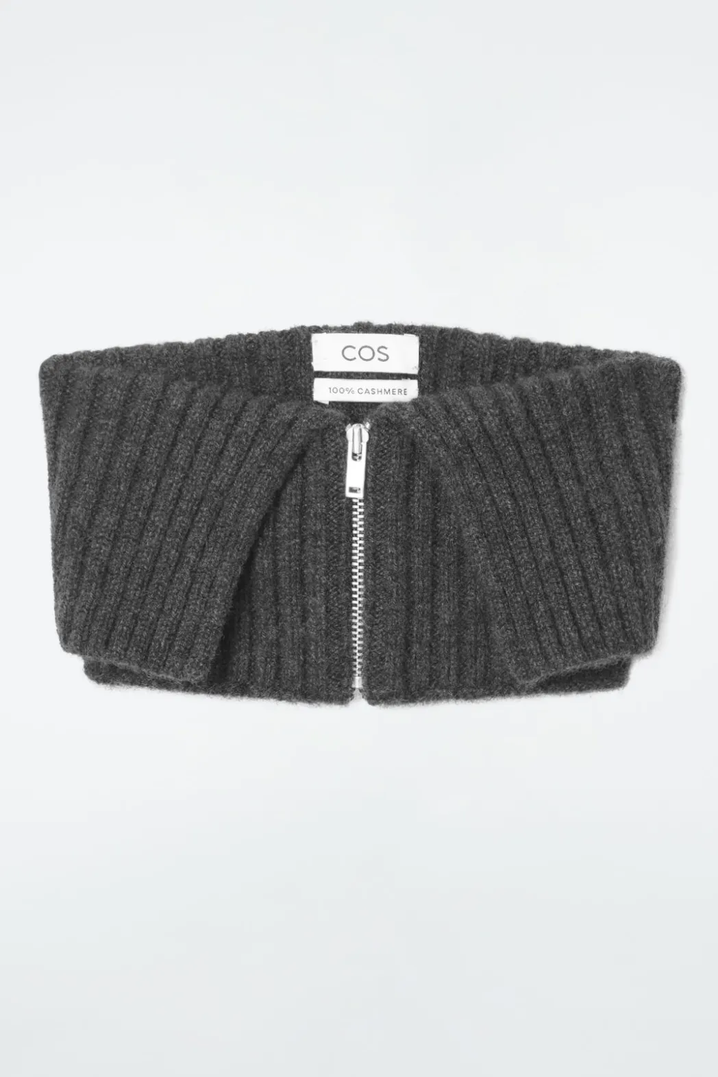 Discount COS PURE CASHMERE COLLAR CHARCOAL