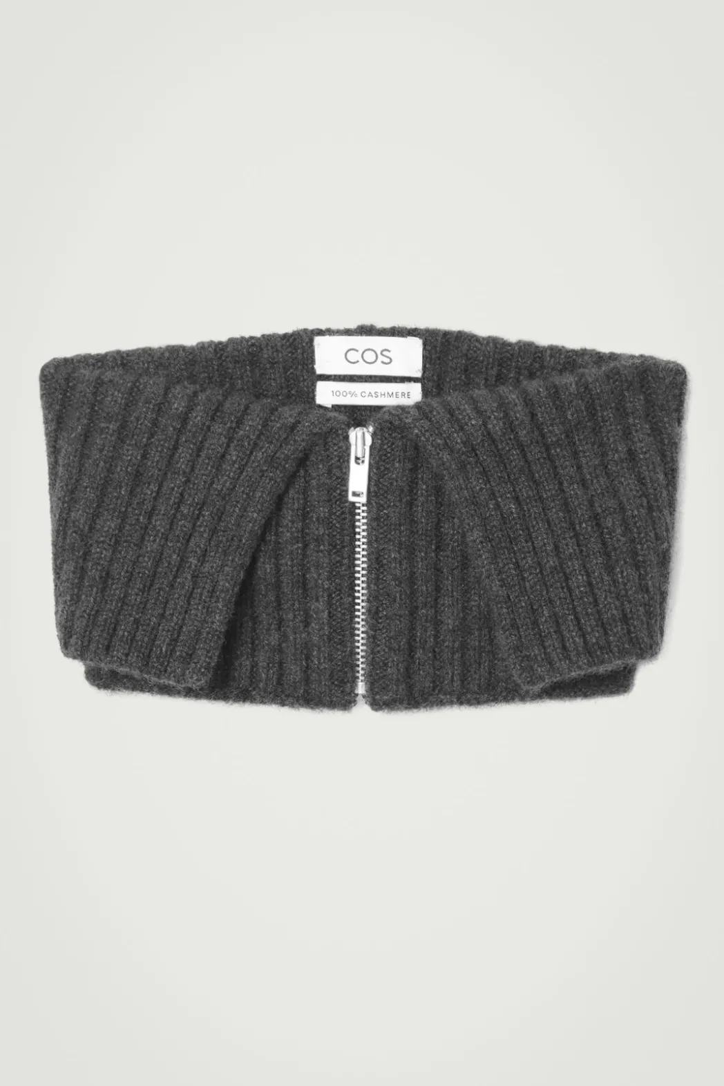 Discount COS PURE CASHMERE COLLAR CHARCOAL