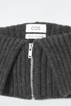 Discount COS PURE CASHMERE COLLAR CHARCOAL