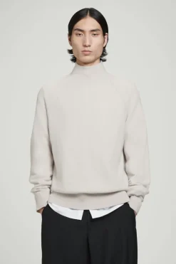 Outlet COS PURE CASHMERE FUNNEL-NECK SWEATER IVORY