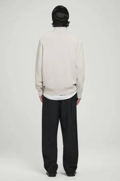 Outlet COS PURE CASHMERE FUNNEL-NECK SWEATER IVORY