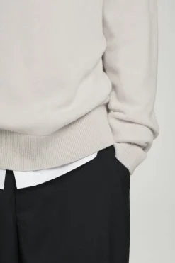 Outlet COS PURE CASHMERE FUNNEL-NECK SWEATER IVORY