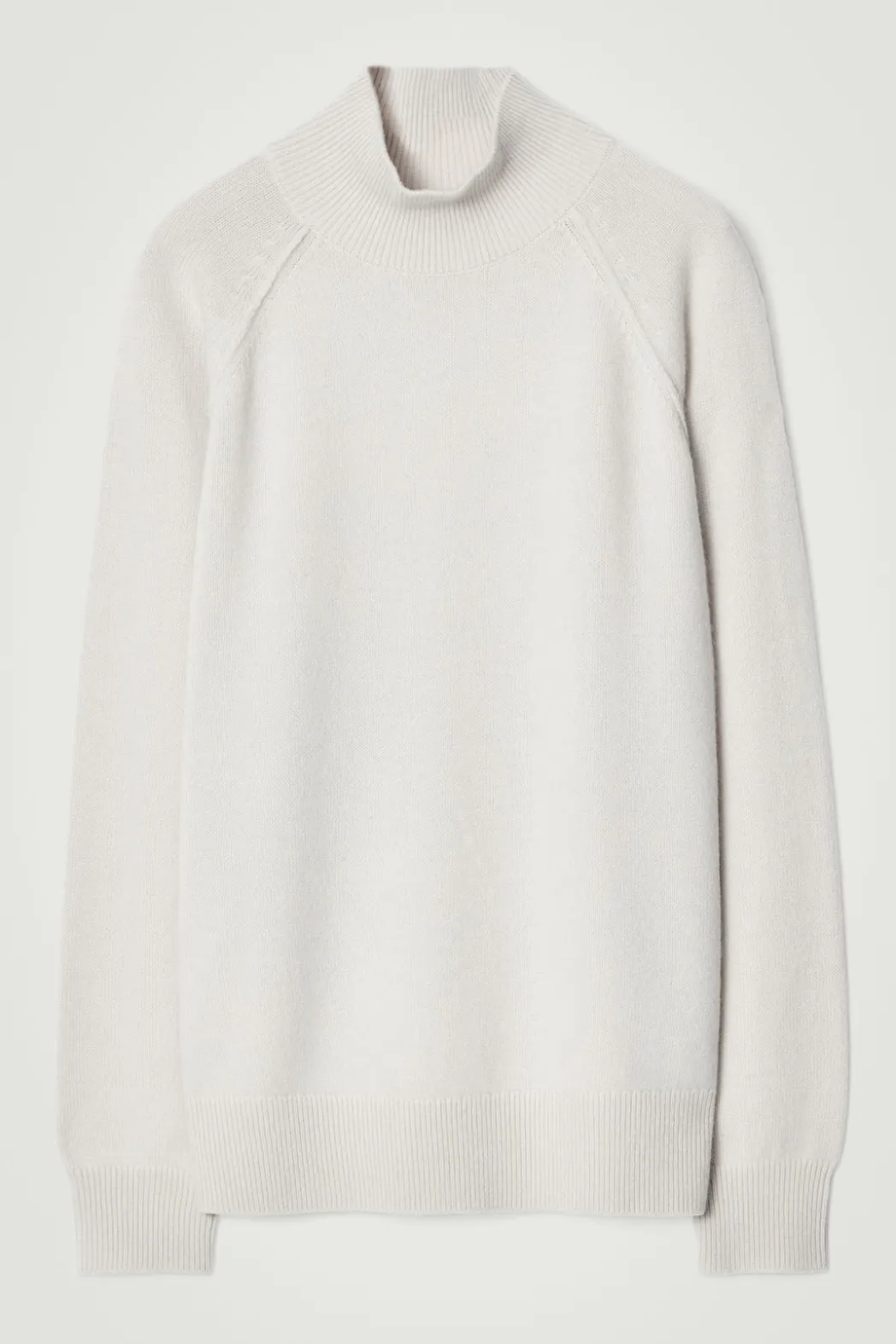 Outlet COS PURE CASHMERE FUNNEL-NECK SWEATER IVORY