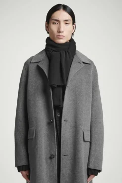 Sale COS PURE CASHMERE SCARF BLACK