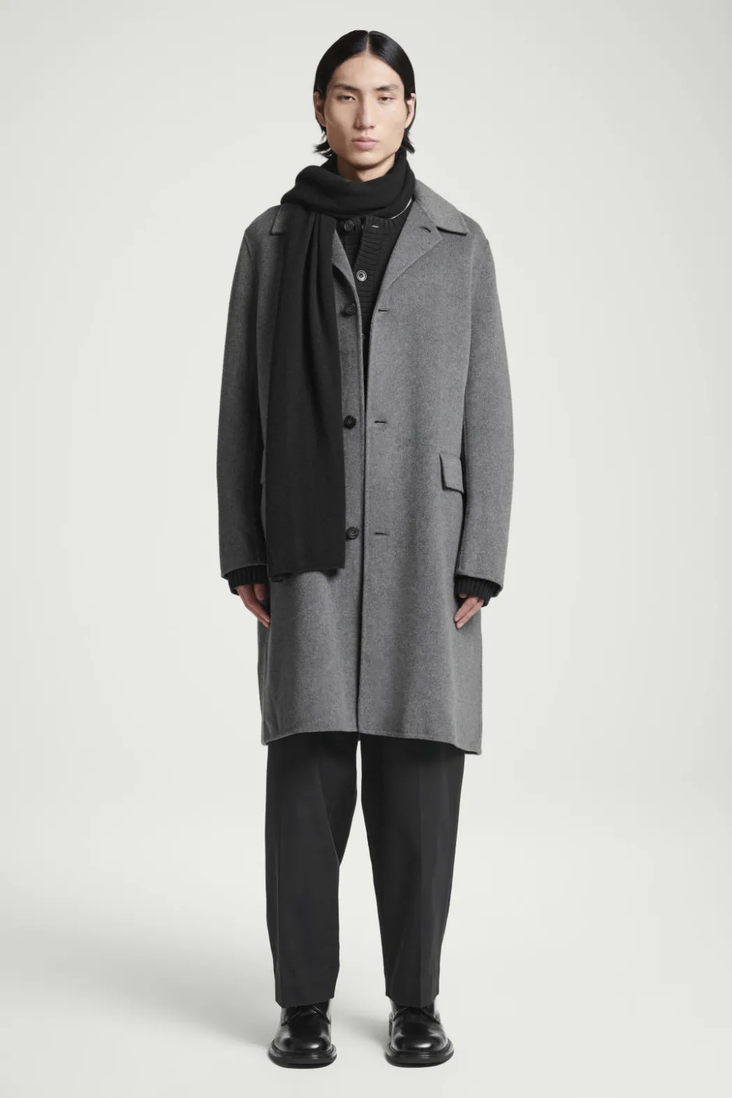 Sale COS PURE CASHMERE SCARF BLACK
