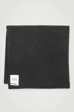 Sale COS PURE CASHMERE SCARF BLACK