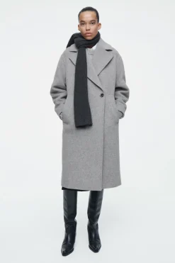 New COS PURE CASHMERE SCARF DARK GRAY