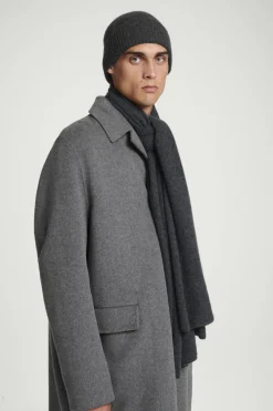 New COS PURE CASHMERE SCARF DARK GRAY
