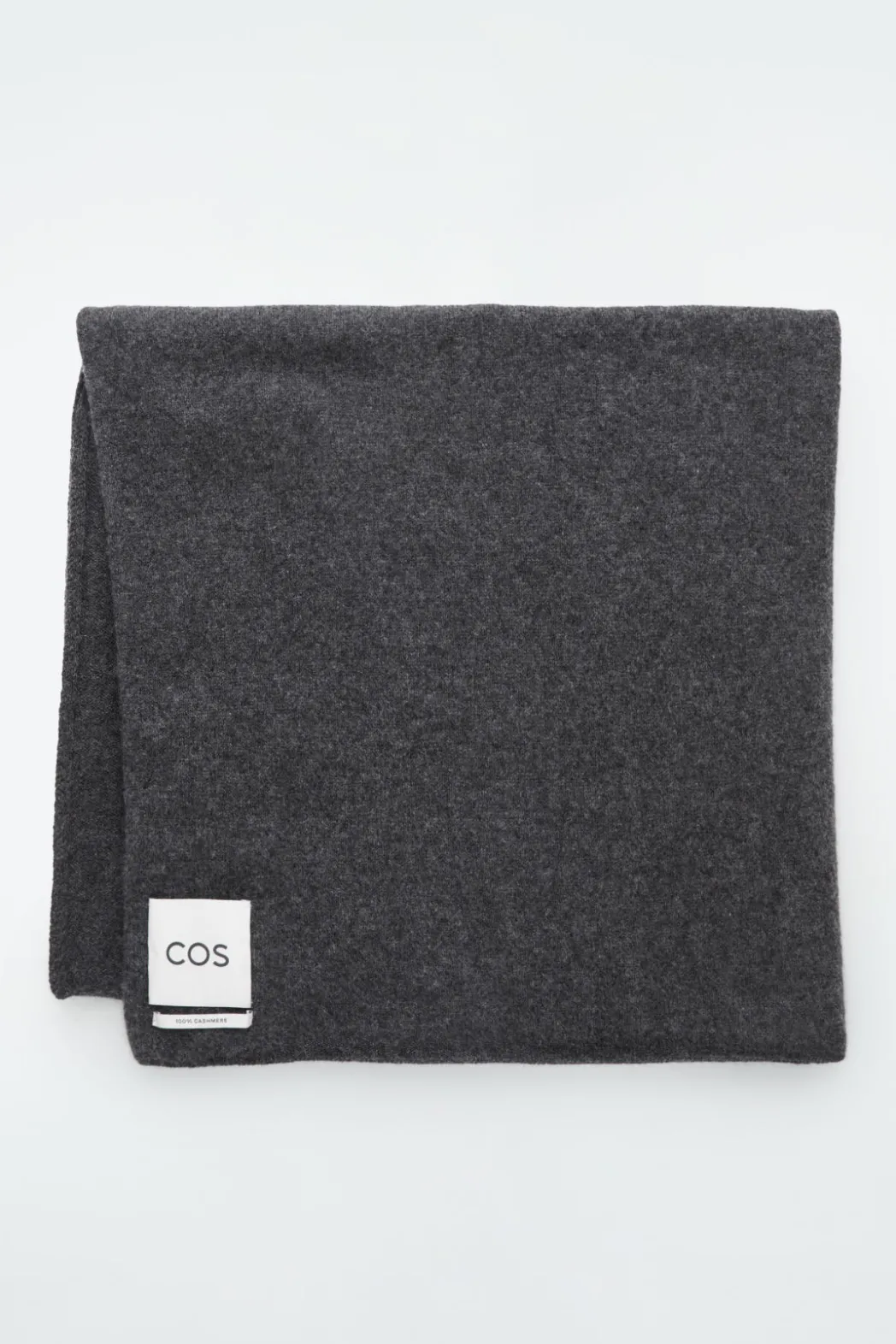 New COS PURE CASHMERE SCARF DARK GRAY