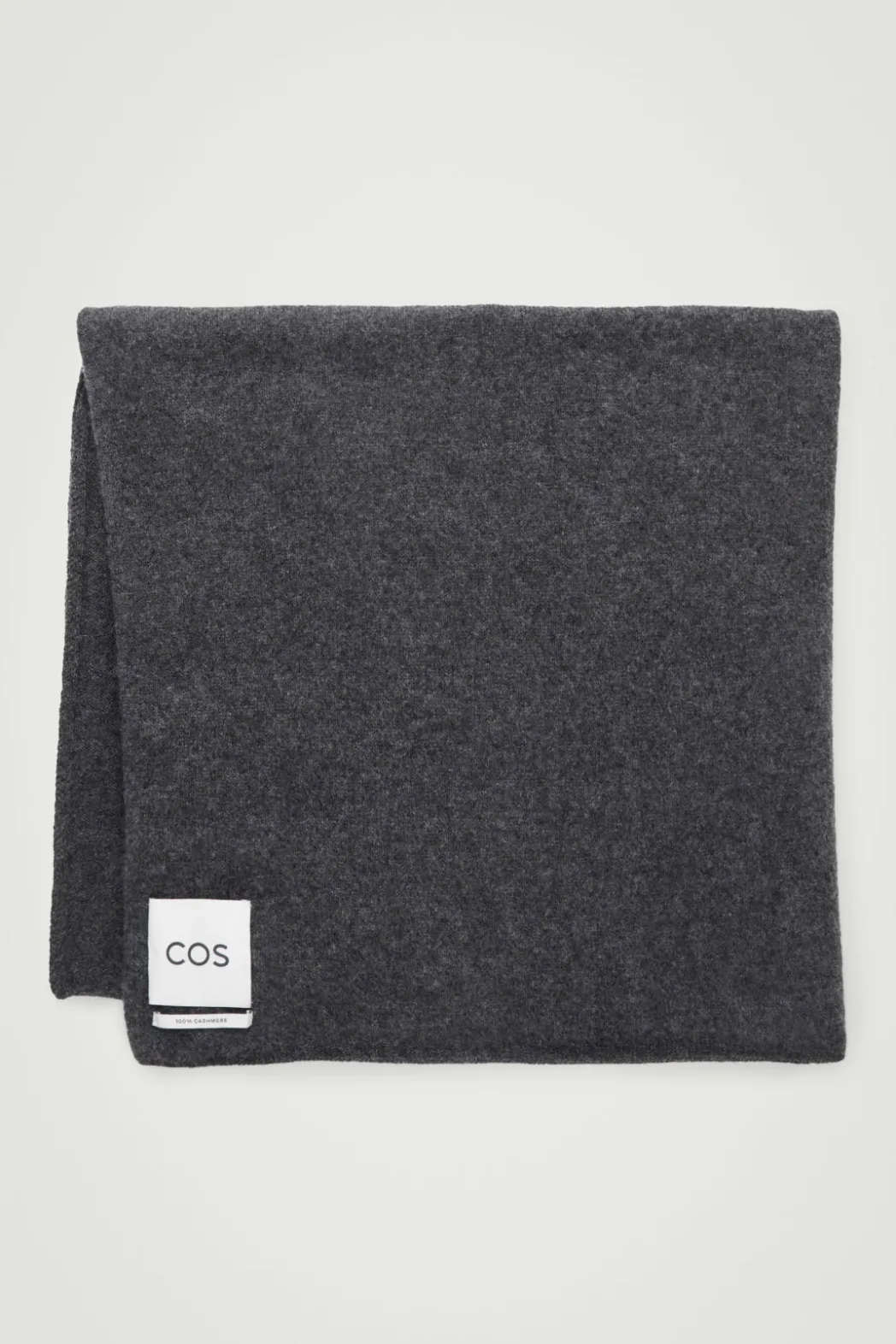 New COS PURE CASHMERE SCARF DARK GRAY