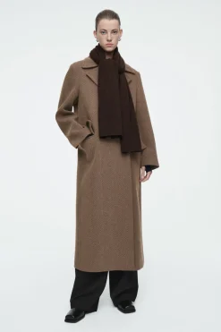 Online COS PURE CASHMERE SCARF BROWN
