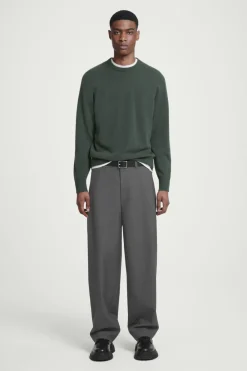 New COS PURE CASHMERE SWEATER DARK GREEN