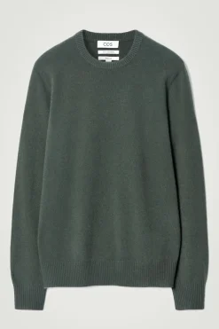 New COS PURE CASHMERE SWEATER DARK GREEN