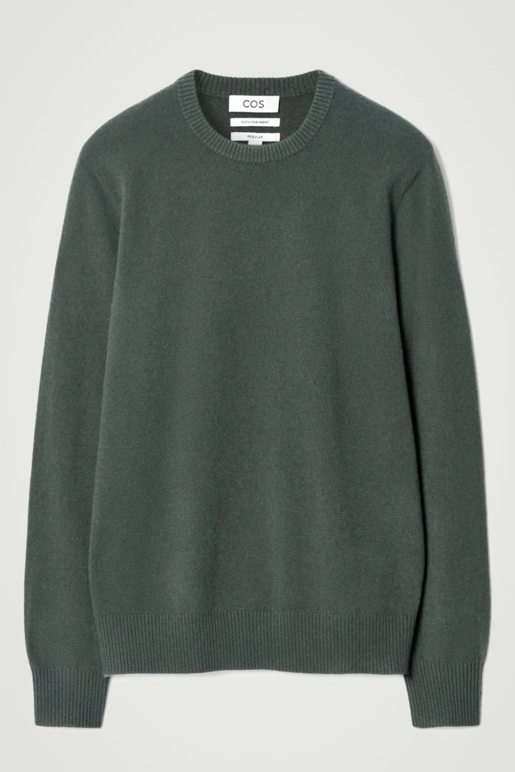 New COS PURE CASHMERE SWEATER DARK GREEN