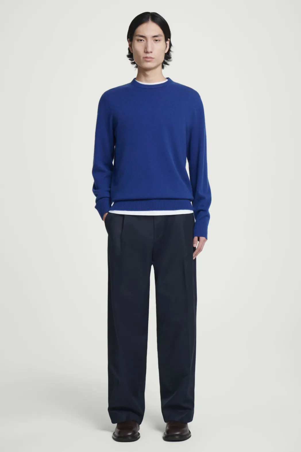 Clearance COS PURE CASHMERE SWEATER COBALT BLUE