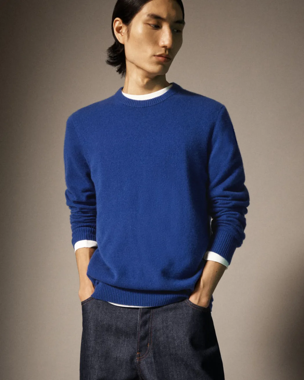 Clearance COS PURE CASHMERE SWEATER COBALT BLUE