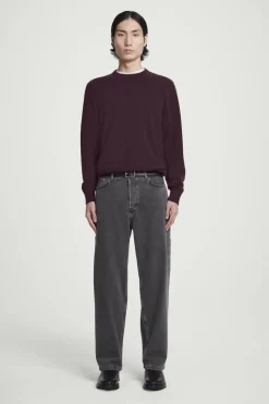 Outlet COS PURE CASHMERE SWEATER BURGUNDY