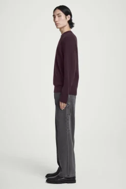 Outlet COS PURE CASHMERE SWEATER BURGUNDY