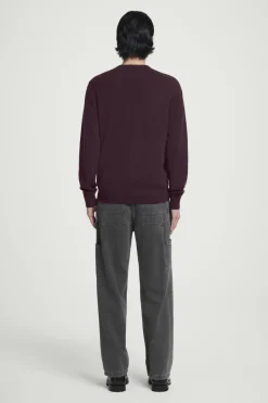 Outlet COS PURE CASHMERE SWEATER BURGUNDY