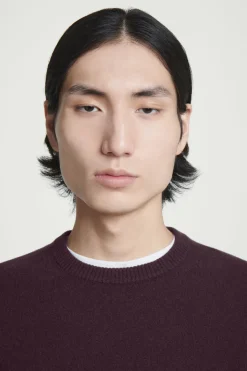 Outlet COS PURE CASHMERE SWEATER BURGUNDY