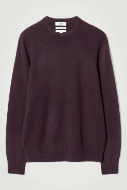 Outlet COS PURE CASHMERE SWEATER BURGUNDY